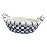 Ceramic basket fruit bowl
