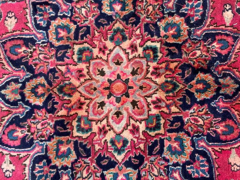 Tapis vintage persan mashhad 250x340 cm
