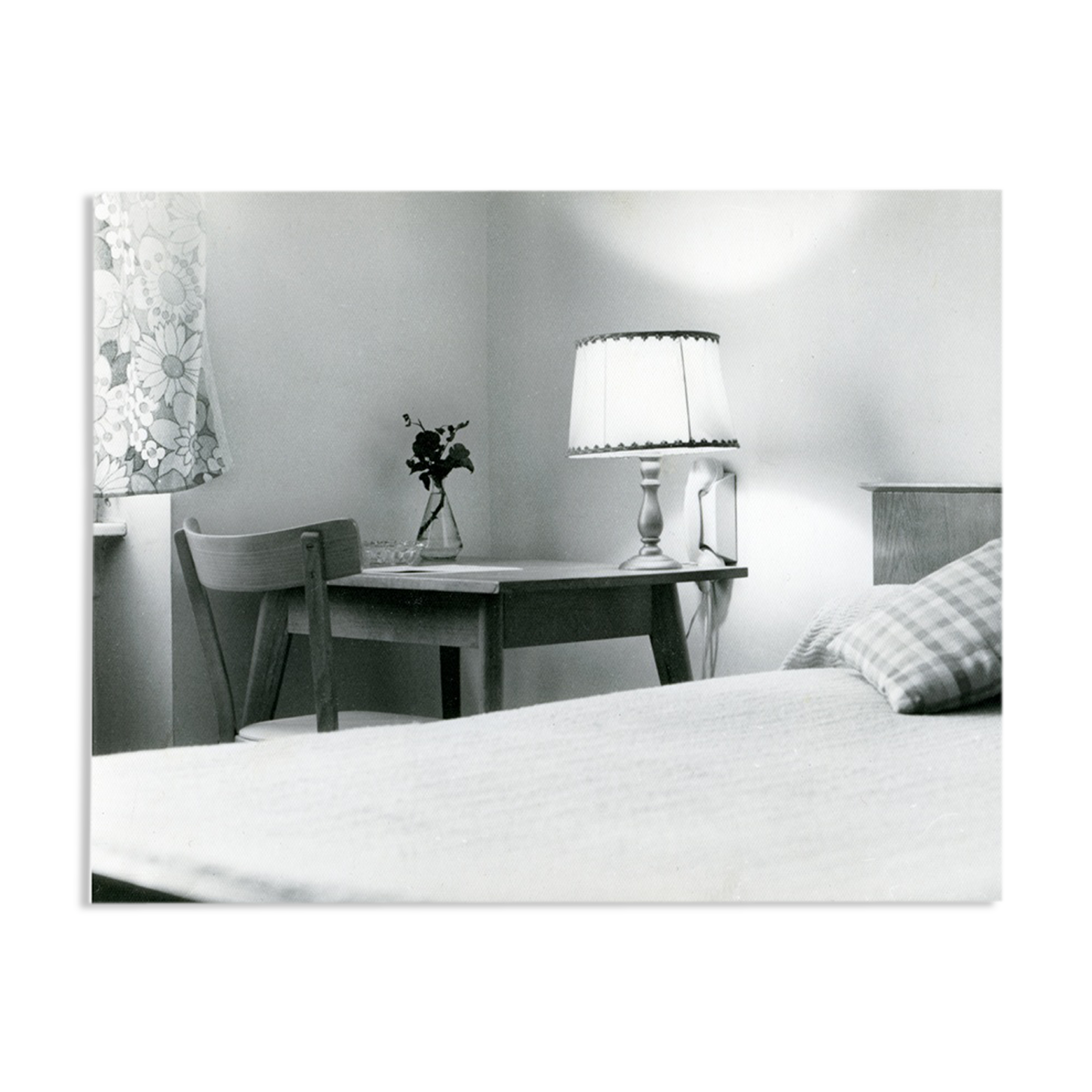 Photographie d'une chambre d'hôtel