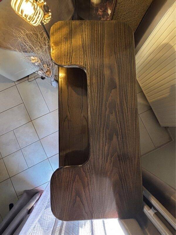 Meuble bar en bois massif