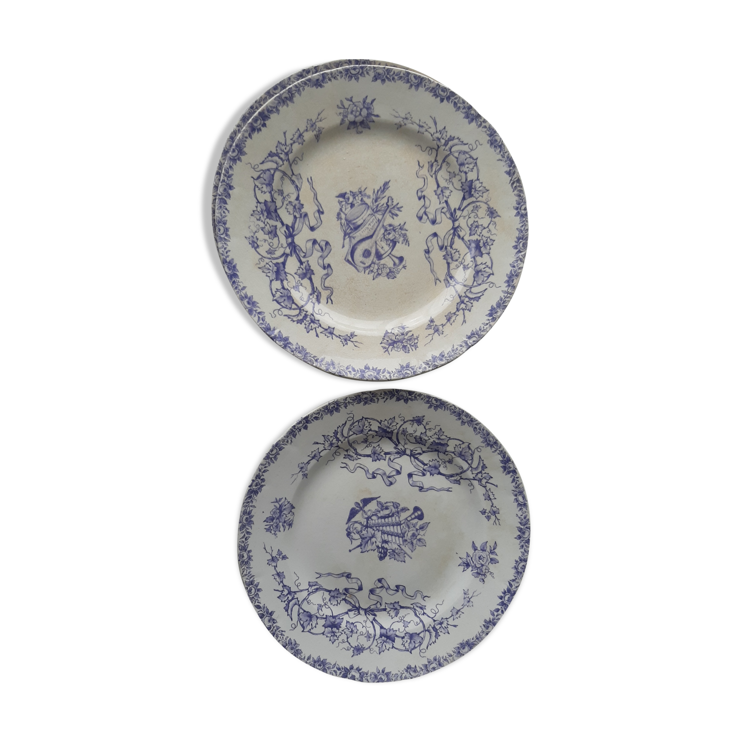 Lot of dessert plates from the 19th century