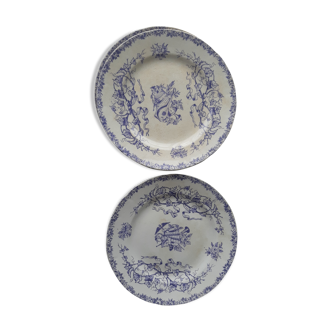Lot of dessert plates from the 19th century