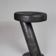 Solid wood sculptural side table, original contemporary design, logniture
