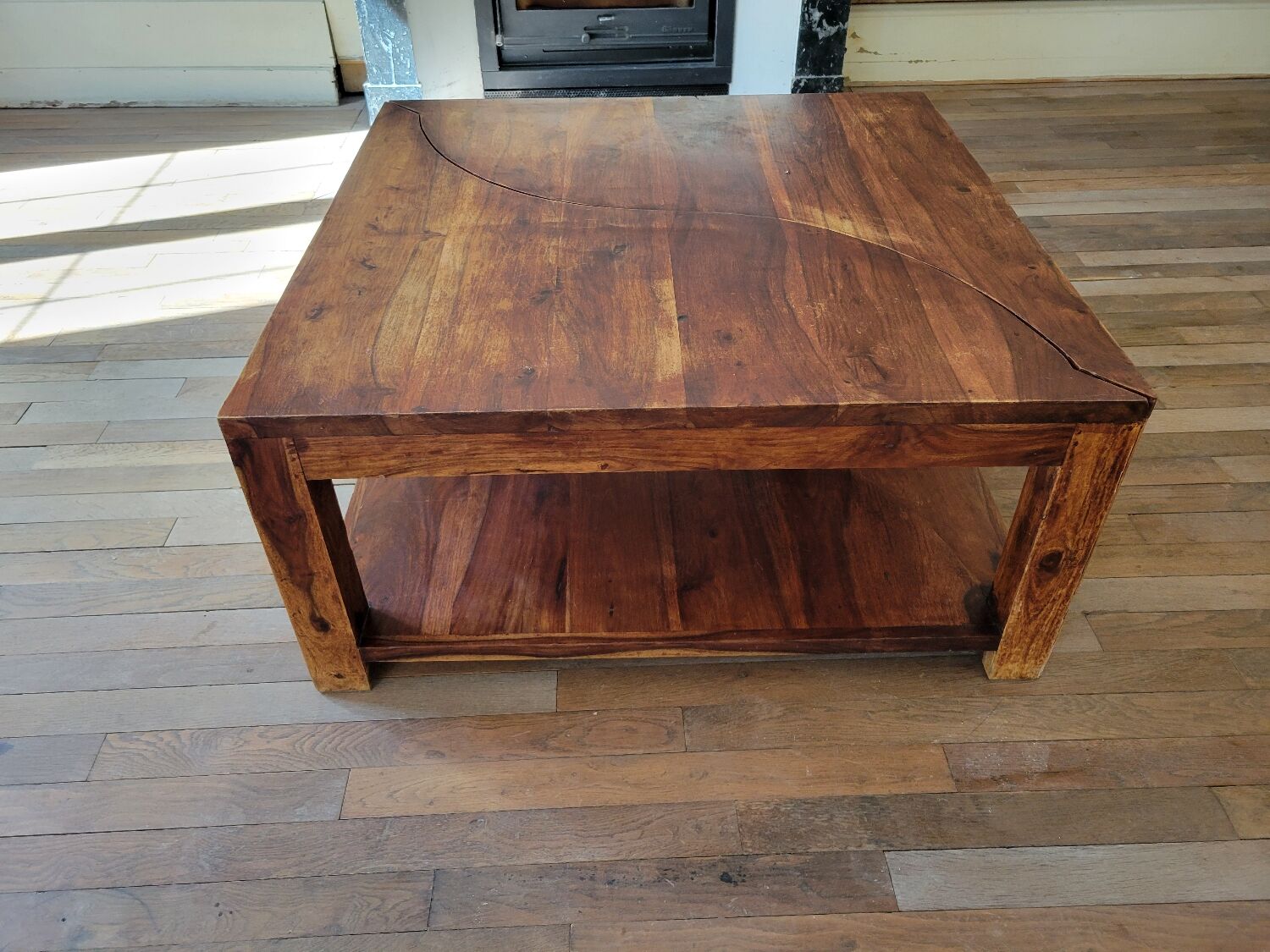 Table basse en 2 parties, vers 1970