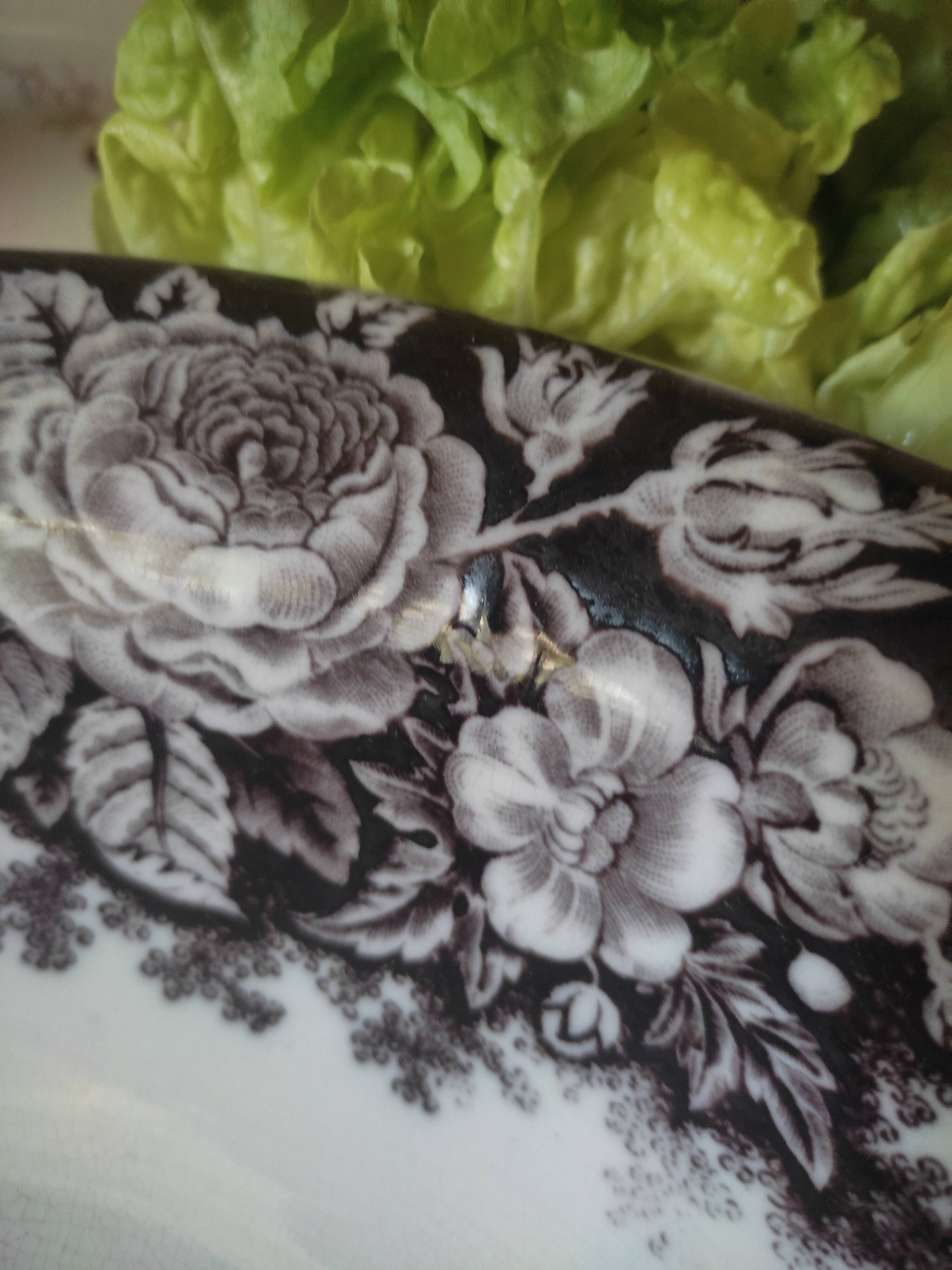 Salad bowl Sarreguemines old