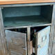 Storage furniture in steel and wood