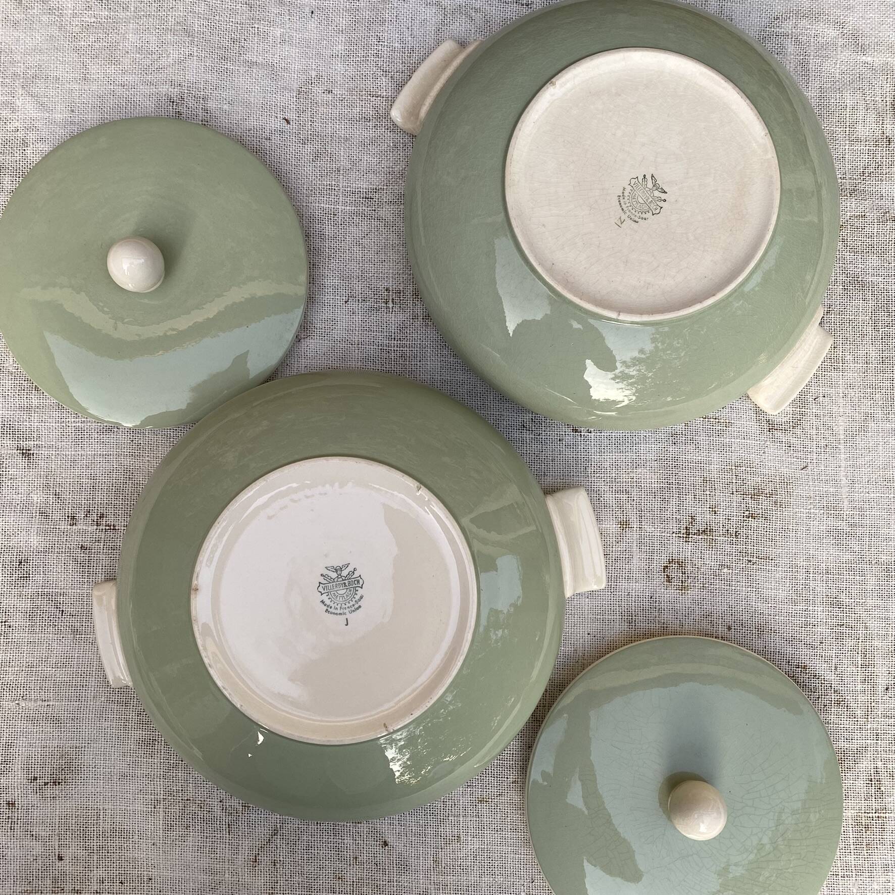 Soup tureens, vegetable dishes Villeroy & Boch, 1950s-60s