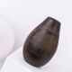 Dark brown ceramic Studio Keramik vase by Elisabeth Dunker, organic mid-century 1960s