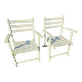 Pair of vintage garden armchairs Dejou