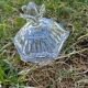 Cut crystal sugar bowl