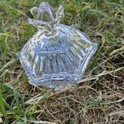 Sucrier en cristal taillé