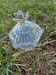 Cut crystal sugar bowl