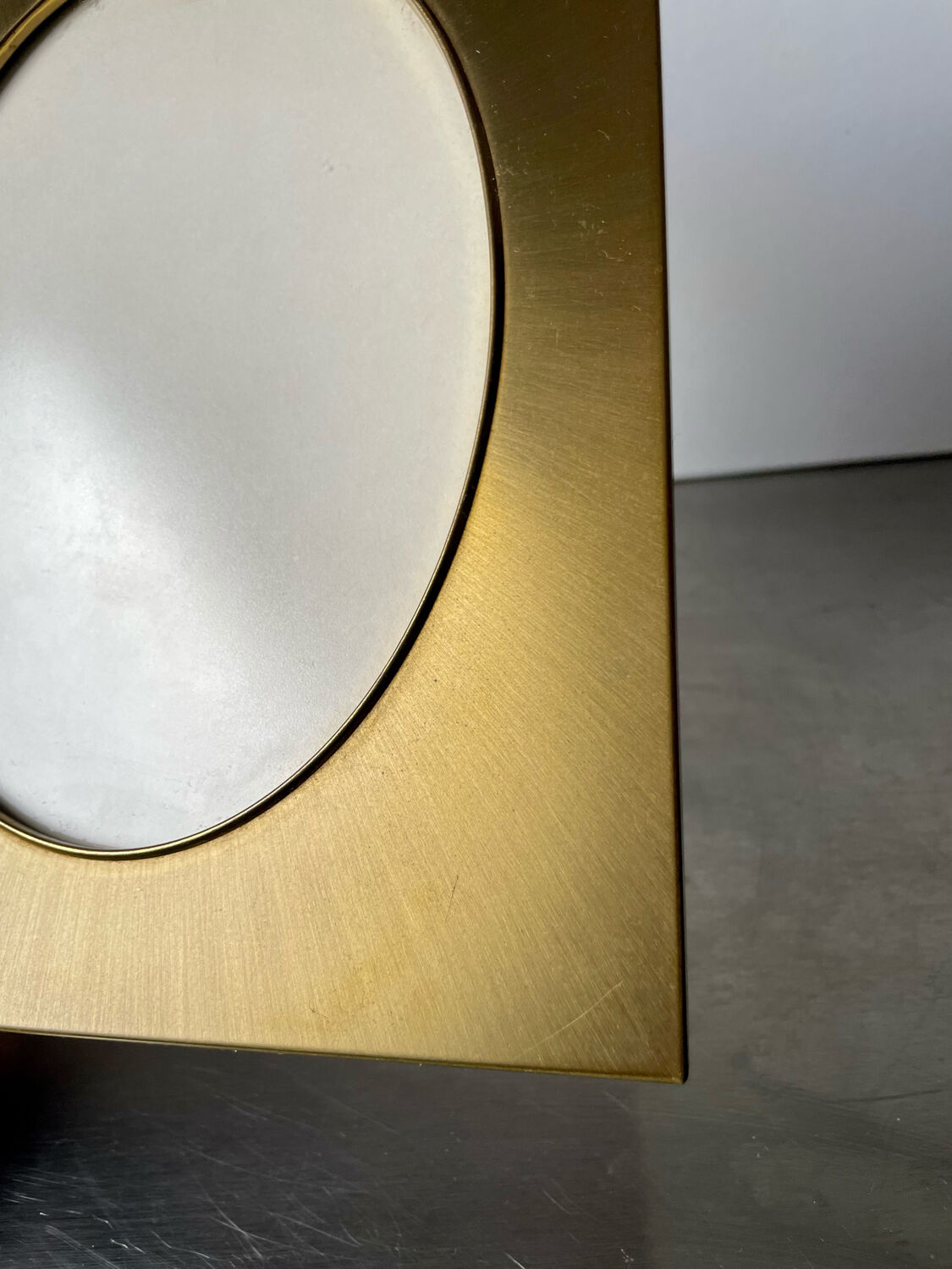 Danish Design vintage MCM  scandinavian brass frame 22.5 cm x 17 cm