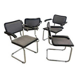 Lot de 4 fauteuils vintage type