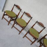 Set of six chairs by Guillerme et Chambron