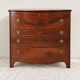 Flame mahogany drop-leaf writing desk, English style.