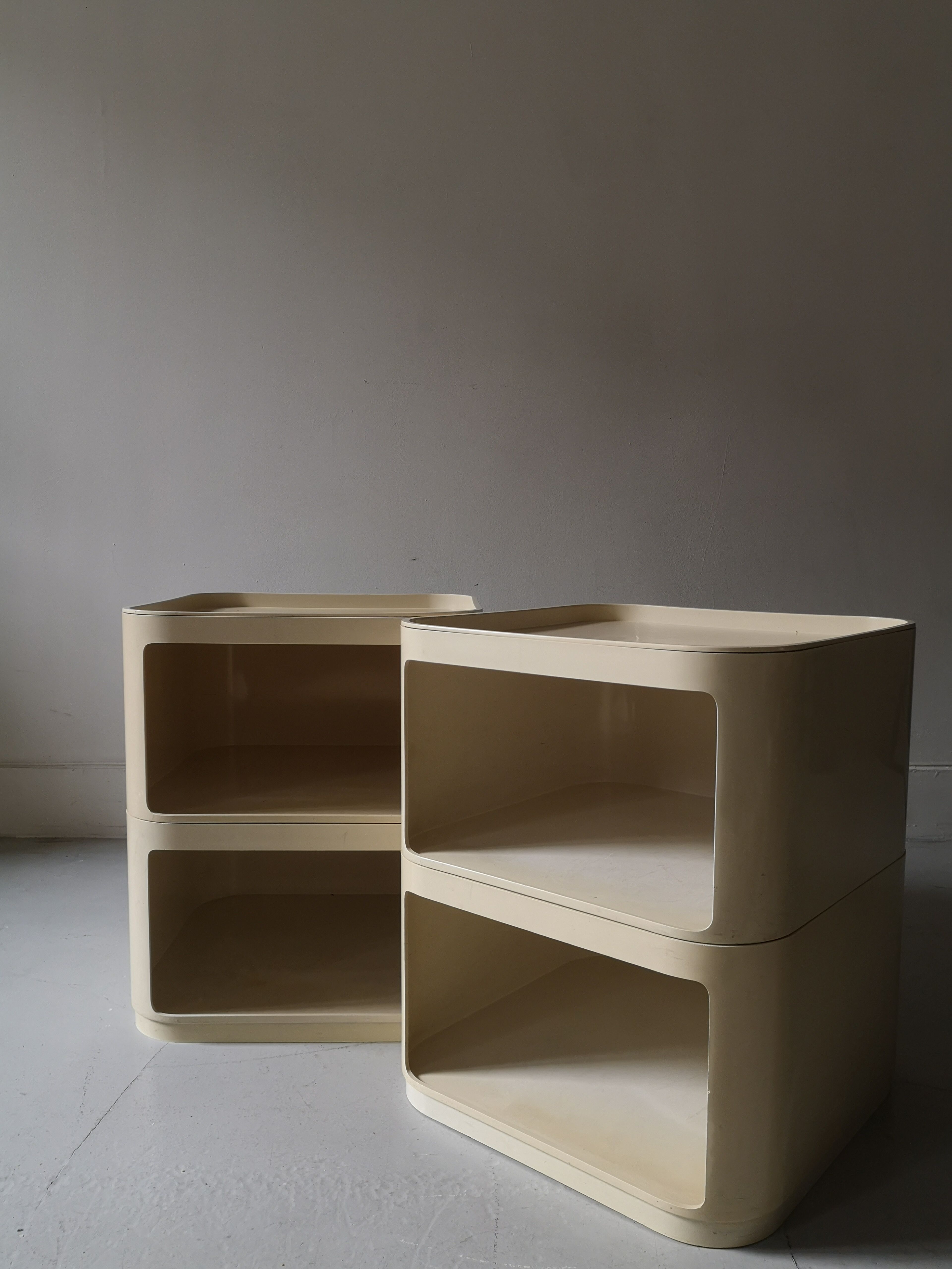 4 blocs Kartell by Anna Castelli, made in italy, 1970