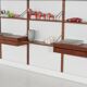 Cado modular shelving, teak veneer, Danish design, 1960s