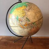 Globe, vintage world map