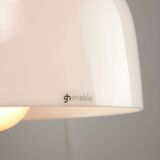 Space Age White Pendant Lamp from Guzzini, 1960s