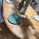 Table ovale en merisier naturel