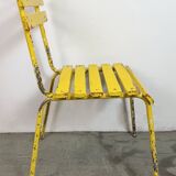 Vintage Yellow Industrial Chair, 1960s