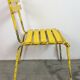Chaise industrielle vintage jaune, années 1960