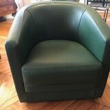 Pair of armchairs swivelling Saturn de Bournas