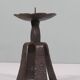 Hand forged vintage and brutalist candlestick