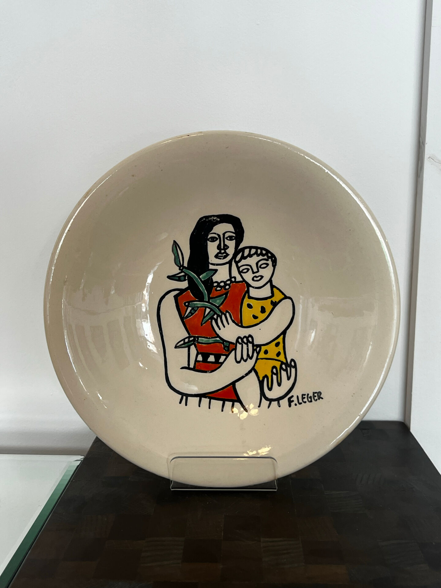 Assiette décors Fernand Léger