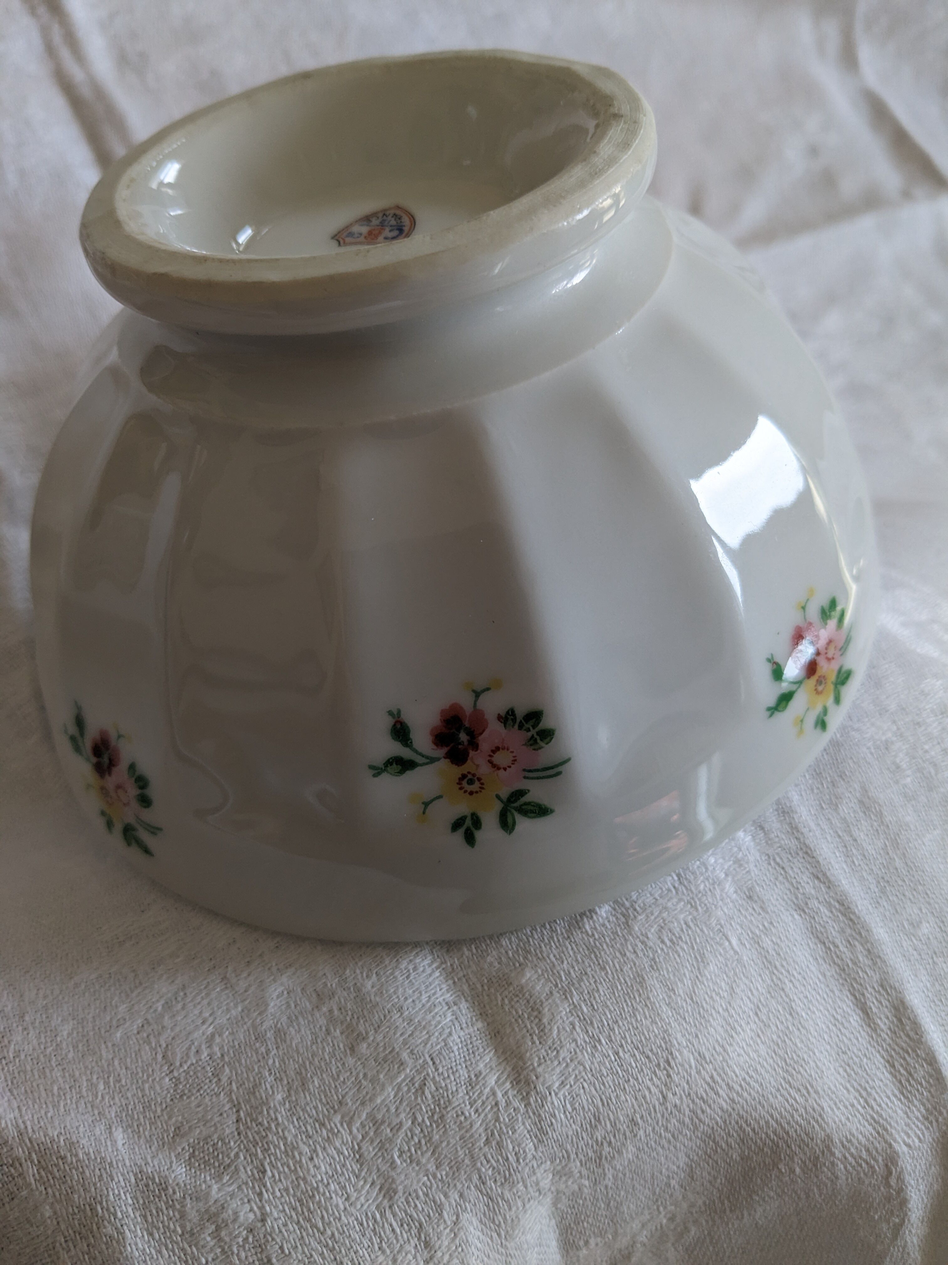 Antique faceted bowl