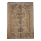 Panel, bas relief in natural wood, 18th century period