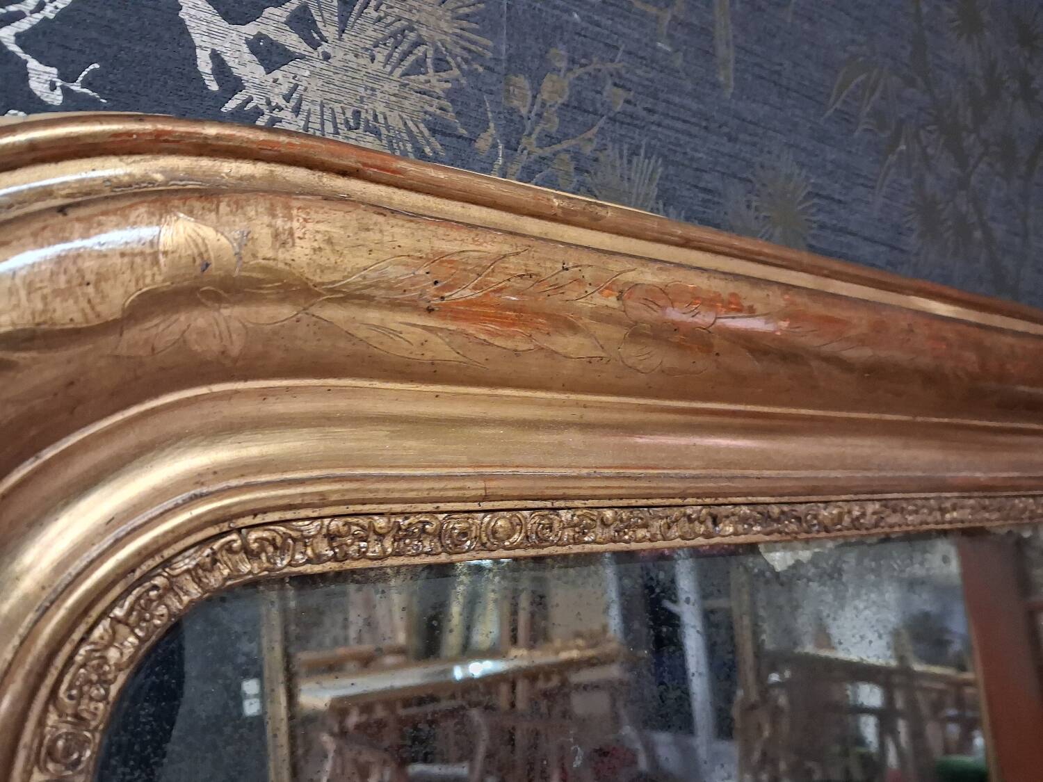 Louis Philippe period mirror 132 x 97
