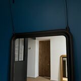 Miroir ancien Louis-Philippe noir 161cm/106cm