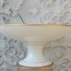 Porcelain compotier of Limoges golden border