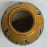 Caramel and blue vase - Bien Hao