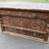 Polychrome fir chest