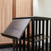 Old wooden revolving library