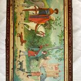 Metal box decorated with medieval pattern