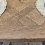 Regence style table in solid oak