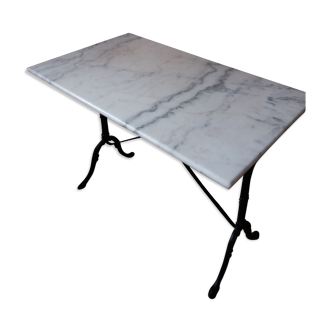 Table bistrot en marbre