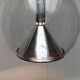 Suspended globe lamp in glass from the German space age by Erco.