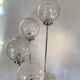 Waterfall floor lamp 5 globes Marinha Grande factory 70s