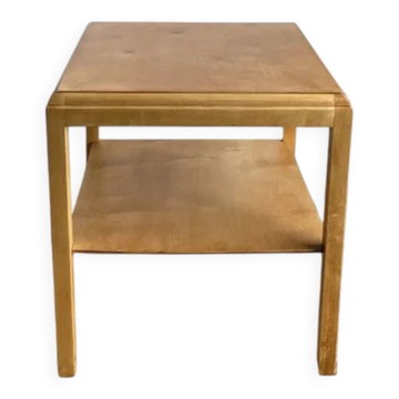 Swedish modern birch side table, late 20th century