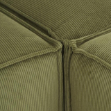Lennon green corduroy modular corner sofa