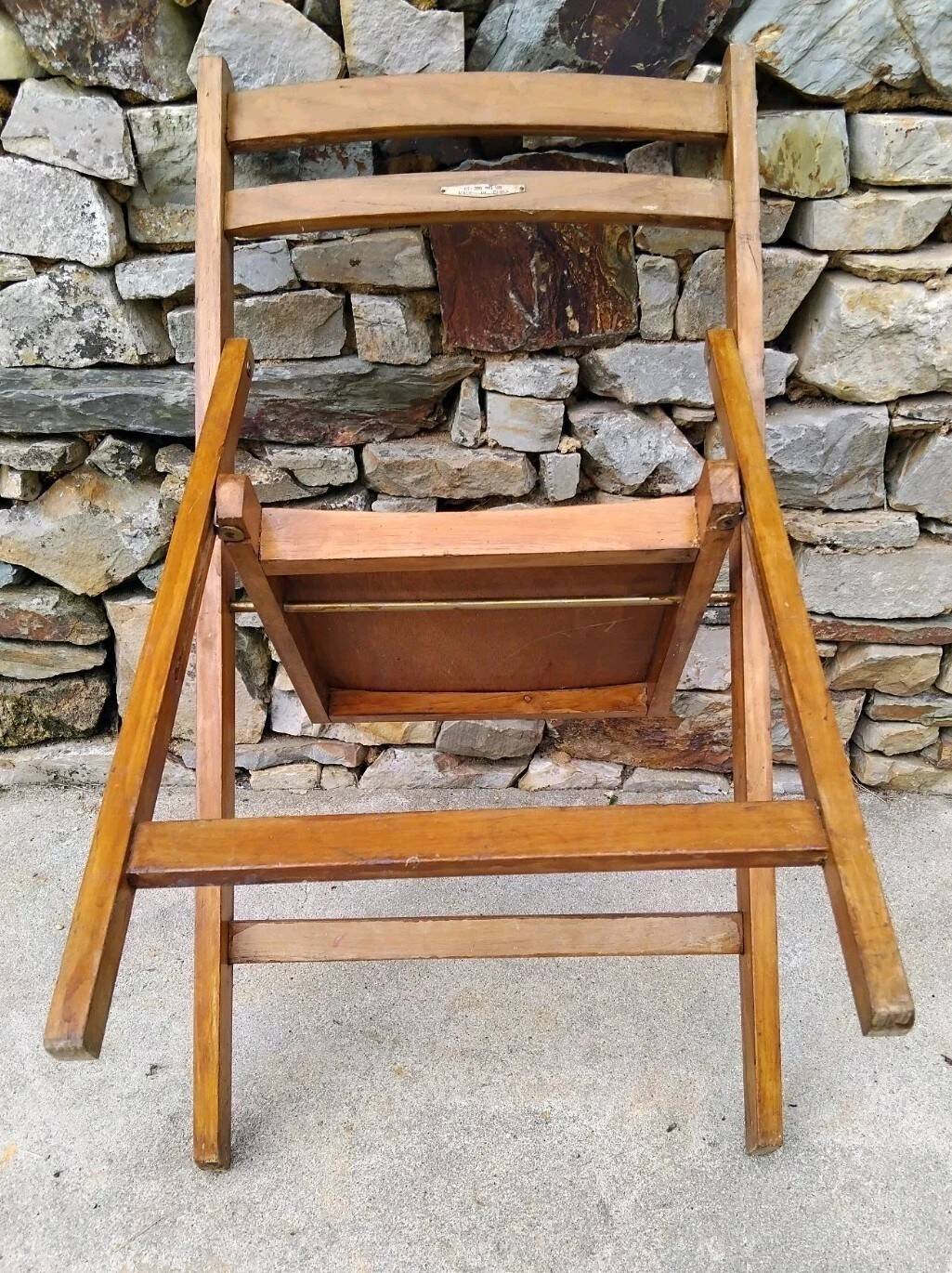 Vintage Wooden Folding Chair