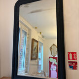 Large Louis Philippe pearl mirror - matte black