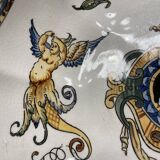 Melonniere in fine polychrome earthenware from Gien with Italian Renaissance decor