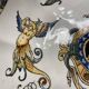 Melonnière en faïence fine polychrome de Gien décor Renaissance  italienne
