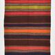 4x8 Brown & Blue Turkish Vintage Kilim Rug 139x245Cm SK 2314